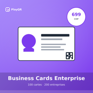 PlayQR Visitenkarten Enterprise