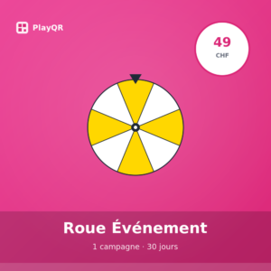 PlayQR Wheel — Event (30 days)